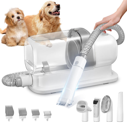 Dog Grooming Vacuum, Pet Grooming Vacuum Kit 2.3L Suction 99% Pet Hair with 5...