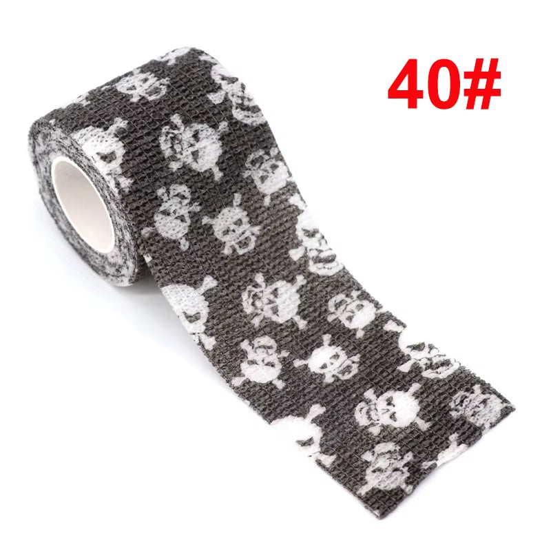 Animal Pattern Printed Self Adhesive Elastic Bandage 4.5M Sports Wrap Tape for Finger Joint Knee First Aid Kit Pet Tape