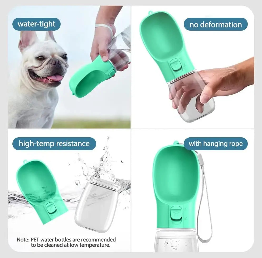 Portable Dog Water Bottle Dog Bowls for Small Large Dogs Cat Outdoor Leakproof Walking Drinking Bowls Puppy and Pets Supplies
