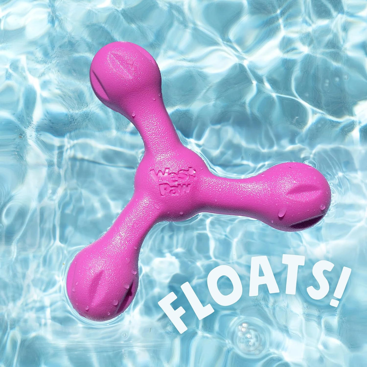 Zogoflex Air Skamp Tug-Of-War Stick Dog Chew Toy – Hollow, Squishy Interactive Toy for Dogs, Puppies – for Chewing, Catch, Carry, Fetch, Dishwasher Safe, Latex-Free, Large 8.5", Aqua Blue