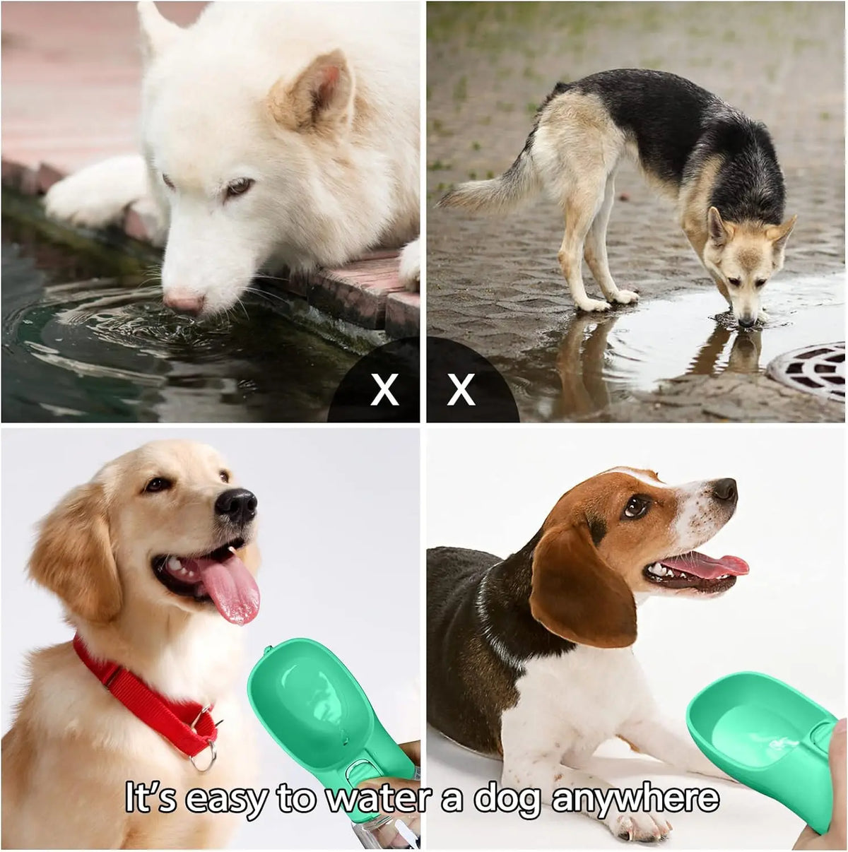 Portable Dog Water Bottle Dog Bowls for Small Large Dogs Cat Outdoor Leakproof Walking Drinking Bowls Puppy and Pets Supplies