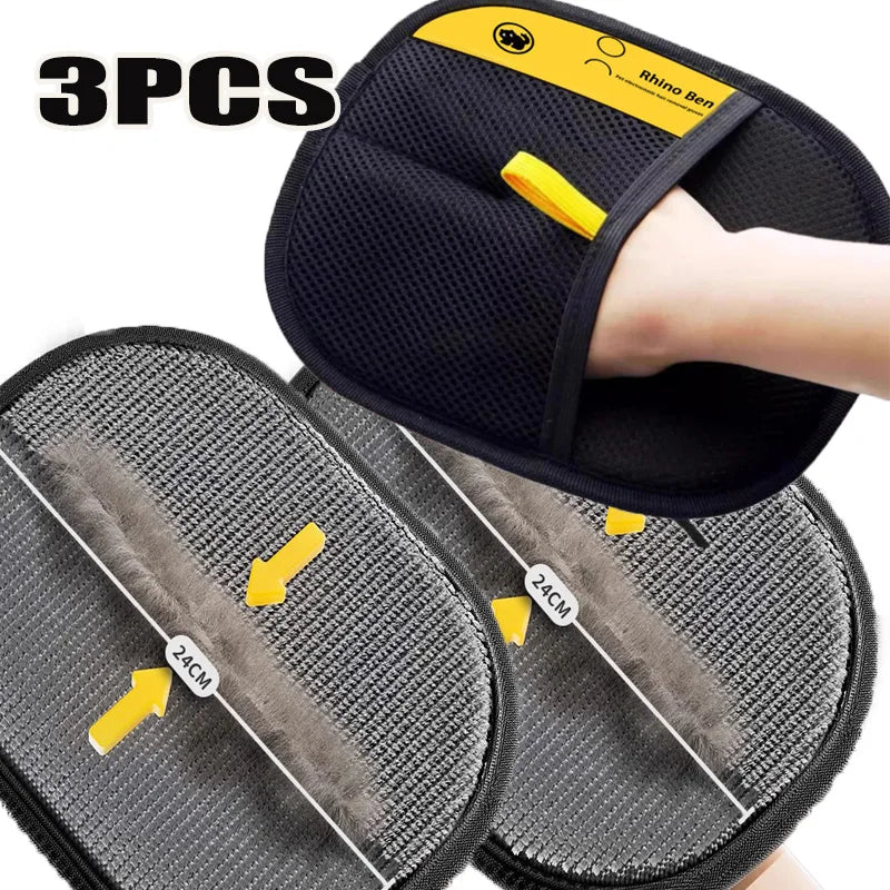 Pet Hair Cleaning and Collection Gloves Pet Double-Sided Multi-Functional Beauty Glove Tool Reduce the Pressure of Pet Ownership