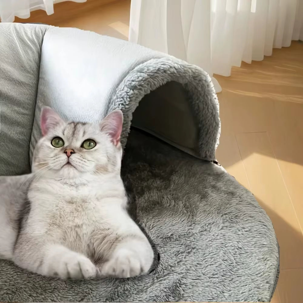 Warm Non-Slip Base Cat Tunnel Bed Removable Washable U-Shaped Cat Nest anti Dirty Cat Channel Pet Supplies