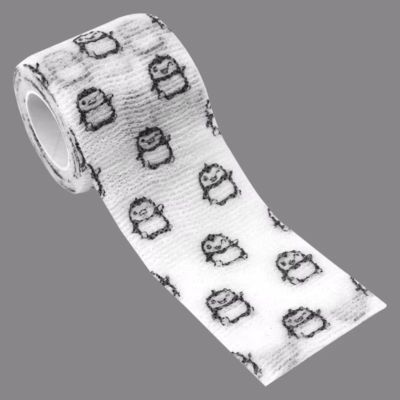 Animal Pattern Printed Self Adhesive Elastic Bandage 4.5M Sports Wrap Tape for Finger Joint Knee First Aid Kit Pet Tape